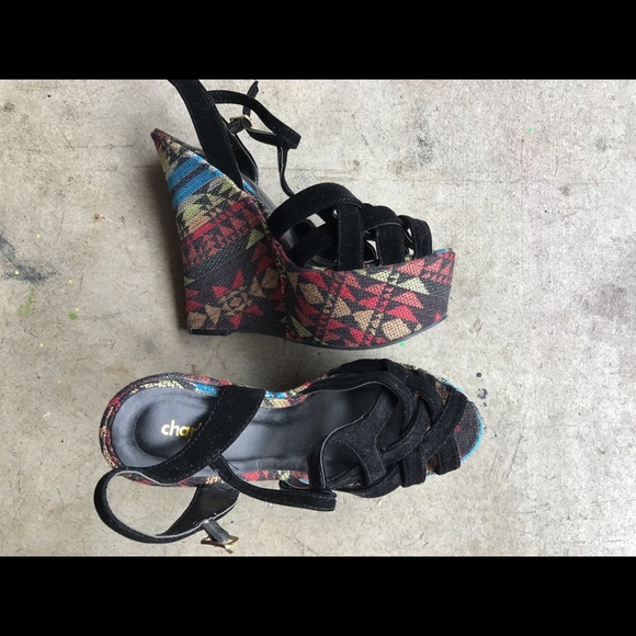 Aztec print wedges - Picture 2 of 5